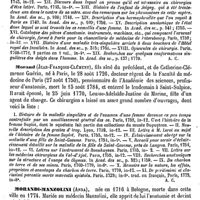 0318 - Page 314 - Morand (Les) [A. Chéreau] (bibliographie) / Morandi-Manzolini (Anna) [A. Dureau] / Moravie. Voy. Bohême