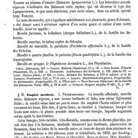 0468 - Page 464 - Morelle. Botanique [G. Planchon] (bibliographie) / Emploi médical [J. Delioux de Savignac]