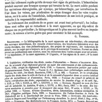 0712 - Page 708 - Mort. Médecine légale [G. Tourdes] (bibliographie)