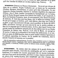 0316 - Page 312 - Myracanthos [G. Planchon] / Myrcia [G. Planchon] / Myrepsus (Nicolas) [E. Beaugrand] (bibliographie) / Myriapodes [Paul Gervais]