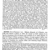 0125 - Page 121 - Olfaction (Appareil et fonction de l'). Anatomie et physiologie comparées [François Franck] (bibliographie) / Olfers (Ignatz-Friedrich von) [L. Hahn] / Ölhaf (Joachim) [L. Hahn]
