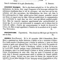 0432 - Page 428 - Onguent [E. Burcker] / Onguent magique [Amédée Dechambre] / Onguentaire [G. Planchon] / Onimus (Jean-Étienne) [A. Dureau] (bibliographie) / Onin, Onim [G. Planchon]