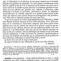 0440 - Page 436 - Ontaneda y Alceda (Eaux minérales d') [A. Rotureau] (bibliographie) / Ontijd (Conrad-Gerhard) [L. Hahn]
