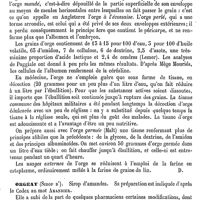 0545 - Page 541 - Orge. Bromatologie [P. Coulier] / Emploi thérapeutique [Amédée Dechambre] / Orgeat (Sirop d') [Amédée Dechambre]