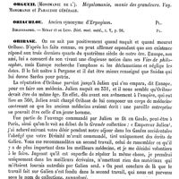 0546 - Page 542 - Orgeat (Sirop d') [Amédée Dechambre] / Orgelet. Voy. Paupières / Orgueil (Monomanie de l'). Voy. Monomanie et paralysie générale / Oriachloe [G. Planchon] (bibliographie) / Oribase [L. Leclerc]