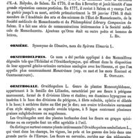0563 - Page 559 - Ormier [Ed. Lefèvre] / Orne ou Ornier [G. Planchon] / Orne (Joseph) [L. Hahn] / Ornière [G. Planchon] / Ornithodelphes [E. Oustalet] / Ornithogale [G. Planchon]