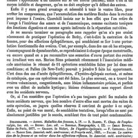 0764 - Page 760 - Ovaire. Pathologie. Névralgie de l'ovaire [A. Ferrand] (bibliographie) / Ovarites [A. Ferrand]