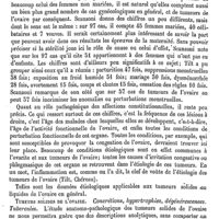 0007 - Page 3 - Ovaire (Suite). Pathologie. Tumeurs de l'ovaire [A. Ferrand] / Tumeurs solides de l'ovaire [A. Ferrand]