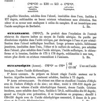 0469 - Page 465 - Oxycamphorique (Acide) [L. Hahn] / Oxycamphre [L. Hahn] / Oxycannabine [L. Hahn] / Oxycaproïques (Acides) [L. Hahn] / Oxycaprylique (Acide) [L. Hahn] / Oxycarboxylique (Acide) [L. Hahn]
