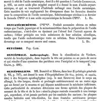 0470 - Page 466 - Oxycarboxylique (Acide) [L. Hahn] / Oxycarminique (Acide) [L. Hahn] / Oxycatéchurétine [L. Hahn] / Oxycèdre. Voy. Cade / Oxycéphale / Anthropologie [Amédée Dechambre] / Oxycéphaliens [E. Oustalet]