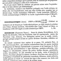 0475 - Page 471 - Oxycinchonine [L. Hahn] / Oxycitraconique (Acide) [L. Hahn] / Oxycoccos [Ed. Lefèvre]