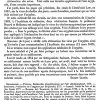 0527 - Page 523 - Oxygène. Applications chirurgicales [Ernest Labbée] (bibliographie)