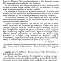 0546 - Page 542 - Oxytrichiens [F. Henneguy] (bibliographie) / Oxyure [L. Hahn, Ed. Lefèvre]