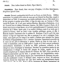 0621 - Page 617 - Paak [G. Planchon] / Paan [G. Planchon] / Paapeta [G. Planchon] / Paaw (Pieter) [L. Hahn]