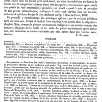 0748 - Page 744 - Palais (Voute et voile du). Pathologie [E. Gayraud] (bibliographie)