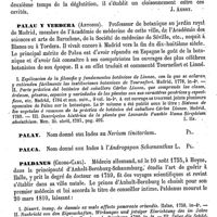 0765 - Page 761 - Palato-staphylin (Muscle) [J. Aubry] / Palau y Verdera (Antonio) [L. Hahn] (bibliographie) / Palay [G. Planchon] / Palca [G. Planchon] / Paldanus (Georg-Carl) [L. Hahn] / Palémon [Ed. Lefèvre]