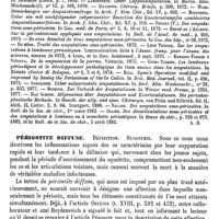 0195 - Page 191 - Périoste. Médecine opératoire [Albert Heydenreich] (bibliographie) / Périostite diffuse [E. Kirmisson]