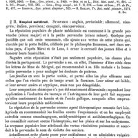 0611 - Page 607 - Pervenche. Botanique [H. Baillon] (bibliographie) / Emploi médical [Charles Éloy]