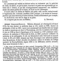0798 - Page 794 - Pfaefers (Eaux minérales de) [A. Rotureau] / Pfaff (Christoph-Heinrich) [L. Hahn] (bibliographie)