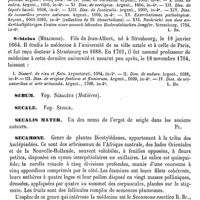 0417 - Page 413 - Sebizius, Sebitz ou Sebisch (Les quatre) [L. Hahn] (bibliographie) / Sebum. Voy. Sébacées (Matières) / Secale. Voy. Seigle / Secalis mater [G. Planchon] / Secamone [G. Planchon]