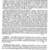 0464 - Page 460 - Secret médical [G. Tourdes] (bibliographie) / Secreta [Amédée Dechambre] / Secrétage des peaux / Secretain (A.) [L. Hahn]