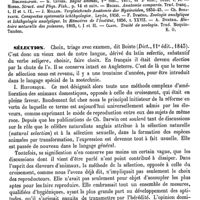 0507 - Page 503 - Sélaciens [E. Oustalet] (bibliographie) / Sélection [André Sanson]