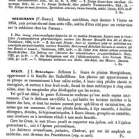 0544 - Page 540 - Sélénops. Voy. Araignées / Selig (Théodor-Valentin) [L. Hahn] (bibliographie) / Seligmann (F.-Romeo) [L. Hahn] / Selin / Botanique [G. Planchon] / Emploi médical [Amédée Dechambre]