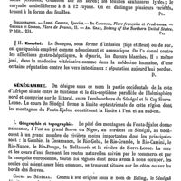0624 - Page 620 - Seneçon. Botanique [G. Planchon] (bibliographie) / Emploi [Amédée Dechambre] / Sénégambie [A. Borius] / Géographie et topographie [A. Borius]