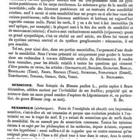 0700 - Page 696 - Sensibilité [Amédée Dechambre] / Sensitive [H. Baillon] / Sensorium [Amédée Dechambre] / Sentein (Eau minérale de) [A. Rotureau]