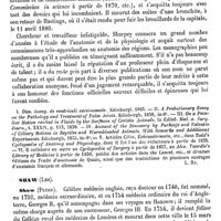 0509 - Page 505 - Sharpey (William) [L. Hahn] (bibliographie) / Shaw (Les) [L. Hahn]