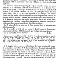 0664 - Page 660 - Simarouba. Botanique [H. Baillon] (bibliographie) / Emploi thérapeutique [Ernest Labbée]