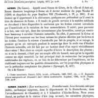 0675 - Page 671 - Simon (Les) [A. Chéreau, L. Hahn] (bibliographie) / Simon (De Cordo) [L. Hahn] / Simon (Saint-) (Eau minérale de) [A. Rotureau]
