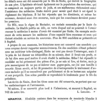 0743 - Page 739 - Sinan Ben Tsabet (Abou Saïd) [L. Leclerc] / Sinapine [J. Regnauld]