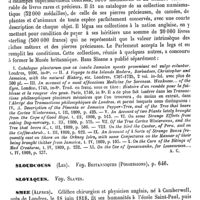 0077 - Page 73 - Sloane (Hans) [A. Chéreau] (bibliographie) / Sloudcouss (Les). Voy. Britanniques (Possessions) / Slovaques. Voy. Slaves / Smee (Alfred) [L. Hahn]