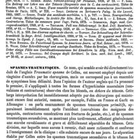 0784 - Page 780 - Spasmes fonctionnels [C. Zuber] (bibliographie) / Spasmes traumatiques [C. Zuber]