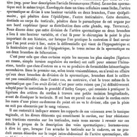 0077 - Page 73 - Spermatiques (Artères) [Daniel Mollière] / Spermatique (Cordon). Voy. Spermatiques (Artères), Spermatiques (Voies), Sympathique (Grand) et Testicule / Spermatiques (Nerfs). Voy. Sympathique (Grand) / Spermatiques (Voies) / Anatomie [Daniel Mollière]