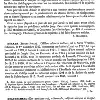 0430 - Page 426 - Squirrhe [Albert Hénocque] / Staahl (Anders-Johan) [L. Hahn] (bibliographie) / Stachelberg (Eau minérale de) [A. Rotureau]