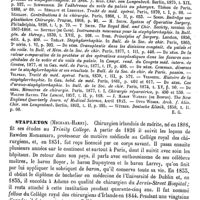 0519 - Page 515 - Staphylorrhaphie [E. Gayraud] (bibliograhie) / Stapleton (Michael-Harry) [L. Hahn]