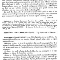0777 - Page 773 - Sterne [E. Oustalet] (bibliographie) / Sterno-Claviculaire (Articulation). Voy. Clavicule et Sternum / Sterno-cléido-hyoïdien [A. Le Double]