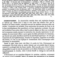 0056 - Page 52 - Sternum. Médecine opératoire [Servier] (bibliographie) / Sternutation [Amédée Dechambre] / Sternutatoires [Ernest Labbée]