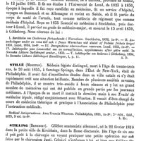 0101 - Page 97 - Stilbinées ou Stilbacées [G. Planchon] (bibliographie) / Stille (Sven-Jonas) [A. Dureau] / Stillé (Moreton) [L. Hahn] / Stilling (Benedikt) [L. Hahn]
