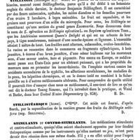 0104 - Page 100 - Stilling (Benedikt) [L. Hahn] (bibliographie) / Stillingie [H. Baillon] / Stillistéarique (Acide) [Amédée Dechambre] / Stimulants et Contro-stimulants [Fonssagrives]
