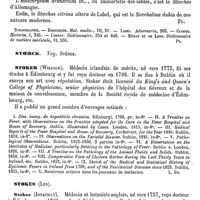 0143 - Page 139 - Stoechas [G. Planchon] (bibliographie) / Stoerck. Voy. Störck / Stoker (William) [L. Hahn] / Stokes (Les) [L. Hahn]