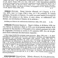 0147 - Page 143 - Stoll (Maximilien) [A. Chéreau] (bibliographie) / Stolle (Gottlieb) [L. Hahn] / Stöller (Friedrich-Christian) [L. Hahn] / Stolterfoht (Johann-jacob) [L. Hahn]
