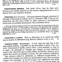 0360 - Page 356 - Strempel (Carl-Friedrich) [L. Hahn] (bibliographie) / Strepitosus Morbus [Amédée Dechambre] / Streubel (Carl-Wilhelm) [L. Hahn] / Strictum et Laxum [Amédée Dechambre] / Stridulation / Séméiologie [Henri Barth]