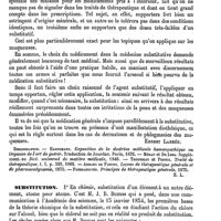 0599 - Page 595 - Substitutifs [Ernest Labbée] (bibliographie) / Substitution [Amédée Dechambre]