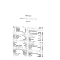 0809 - Page 805 - Articles contenus dans le douzième volume troisième série