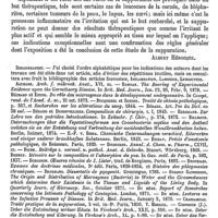 0515 - Page 511 - Suppuration [Albert Hénocque] (bibliographie)