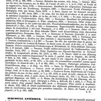 0517 - Page 513 - Suppuration [Albert Hénocque] (bibliographie) / Surcostal antérieur [A. Le Double]