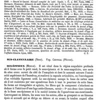 0626 - Page 622 - Survie. Médecine légale [G. Tourdes] (bibliographie) / Sus-claviculaire (Nerf). Voy. Cervical (Plexus) / Sus-épineux (Muscle) [J. Aubry]